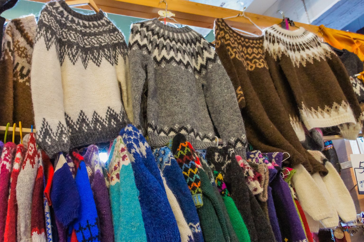The Icelandic Lopapeysa traditional wool sweater